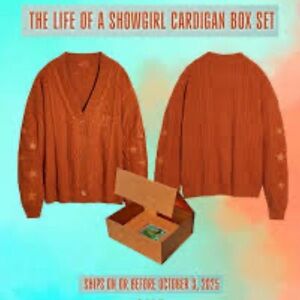 Taylor Swift SOLD OUT Showgirl Cardigan Taylors Version, Showgirl Album Sweater